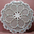 Lattice Marble Decorative Plate Turquoise Mosaic Inlay Floral Arts Decor H4467 Lattice Marble Decorative Plate Turquoise Mosaic Inlay Floral Arts Decor H4467