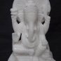 6" WHITE MARBLE GANESH GANESHA SCULPTURE STATUE FIGURINE HANDMADE
