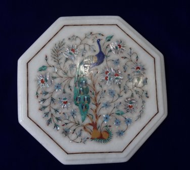 Marble Inlay Rare Table Top Mother of Pearl Eid Mubarak Decorations Special 2017