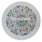 12" Small Marble Round Dish Plate Stone Inlay Pietradura Peak Holiday Decor Gift 12" Small Marble Round Dish Plate Stone Inlay Pietradura Peak Holiday Decor Gift
