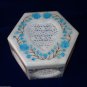 5"x5"x3" Marble Jewelry Box Handmade Turquoise Heart Shaped Eid Exclusive Gifts