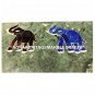 12"x8" Green Marble Cheess Board/Platter Elephant Inlay Art Kitchen Decor M078
