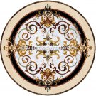 30" Round Marble Hallway Table Top Mosaic Italian Inlay Art Kitchen Decor H4443