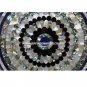 12" Marble Round Dish Plate Pauashell Inlay Fine Work Decorative Dinner Gift E98