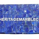 Marble Dining Table Top Lapis Lazuli Mosaic Stone Inlaid Occasional Decor H2030