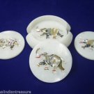 Marble Tea Coffee Coaster Set Abalone Shell Elephant Inlay Mosaic Home Decor Marble Tea Coffee Coaster Set Abalone Shell Elephant Inlay Mosaic Home Decor