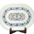 12"x9" Marble Tray Pietra Dura Beautiful Handmade Semi Precious Art Gifts H1147 12"x9" Marble Tray Pietra Dura Beautiful Handmade Semi Precious Art Gifts H1147