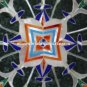 Black Marble Dry Fruit Bowl Mother of Pearl Marquetry Floral Kitichen Decr H1394