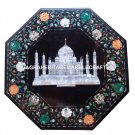 Marble Side Table Top Tajmahal Inlay Work Mosaic Beautiful Love Decorative H1722 Marble Side Table Top Tajmahal Inlay Work Mosaic Beautiful Love Decorative H1722