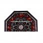 12" Black Marble Kitchen Table Top Handmade Mosaic Inlay Arts Hallway Decor M074