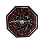 12" Black Marble Kitchen Table Top Handmade Mosaic Inlay Arts Hallway Decor M074