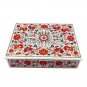 8"x6"x3" Marble Jewelry Storage Box Carnelian Inlay Arts Girls Giving Gift M083