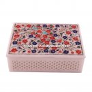 Lattice Marble Personalized Jewelry Box for Girl Beautiful Floral Inlay Art M086 Lattice Marble Personalized Jewelry Box for Girl Beautiful Floral Inlay Art M086