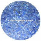Exclusive Marble Dining Table Top Lapis Lazuli Mosaic Inlay Outdoor Decor H2042