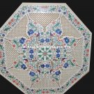 White Marble Dining Room Table Top Marquetry Inlay Floral Precious Decor H4462 White Marble Dining Room Table Top Marquetry Inlay Floral Precious Decor H4462