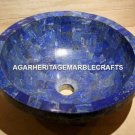 Marble Round Washbasin Lapis Lazuli Natural Stone Sink Living Room Decor H2061 Marble Round Washbasin Lapis Lazuli Natural Stone Sink Living Room Decor H2061