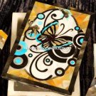 Creative Marble Jewelry Storage Box Butterfly Marquetry Inlay Christmas Gift E19