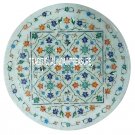 12" White Marble Round Tray Plate Marquetry Malachite Inlay FIne Art Decor Gift 12" White Marble Round Tray Plate Marquetry Malachite Inlay FIne Art Decor Gift