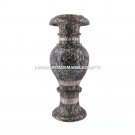 Marble Flower Vase Pauashell Fine Inlay Design Hallway Inetrior Decor Gift M320 Marble Flower Vase Pauashell Fine Inlay Design Hallway Inetrior Decor Gift M320