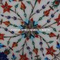 Marble Round Serving Dish Plate Semi Precious Lapis Inlay Mosaic Deco Gift H1341