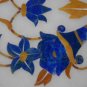 12" White Marble Table Top Mosaic Inlaid Lapis Lazuli Handmade Home Decor Gifts