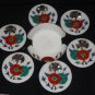 Marble Coffee Tea Coaster Set Malachite Paua Shell Pietra Dura Mosaic Home Decor