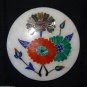 Marble Coffee Tea Coaster Set Malachite Paua Shell Pietra Dura Mosaic Home Decor