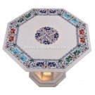 Glamorous Marble Hallway Outdoor Table Multi Elephant Inlay Furniture Decor M071
