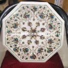 18" Marble Console Coffee Bedroom Table Top Pauashell Inlay Kitchen Decor E33