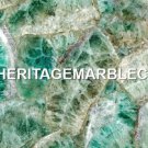 Exclusive Designer Marble Green Fluorite Precious Inlay Stone Center Decor H5605