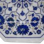 Marble Pietra dura Arts Coffee Table Top Lapis Inlaid Marquetry Furniture H1396