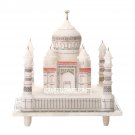 White Marble Taj Mahal Handmade Decor Traditional Home Collectible Gift H3558