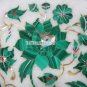 9" Marble Serving Plate Marquetry Real Malachite Floral Inlay Mosaic Decor Gift