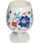 Marble 4 Pcs Wine Glass Real Inlay Stone Marquetry Table Deco Casino Glass H1350