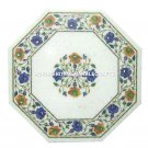 12" Marble Cofffee Table Top Side Inlaid Floral Pietra Dura Art Furniture H1154 12" Marble Cofffee Table Top Side Inlaid Floral Pietra Dura Art Furniture H1154