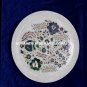 Exclusive Round Marble Dish Plate Marquetry Inlay Stone Occasional Decor H4074