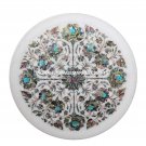 Marble Serving Dish Plate Pauashell Floral Inlay Pietra Dura Kitichen Decor H1406 Marble Serving Dish Plate Pauashell Floral Inlay Pietra Dura Kitichen Decor H1406