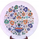 15" Decorative Marble Plate Pietra Dura High Quality Inlay Work Decor Gift H1128 15" Decorative Marble Plate Pietra Dura High Quality Inlay Work Decor Gift H1128