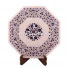 Beautiful Lapis Lazuli Inlaid Design Marble Top Mosaic Table Corridor Decor M070