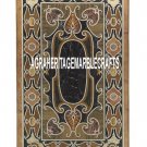 4'x2' Brown Marble Dining Table Pietradura Inlay Stones Home Mosaic Decor H3302