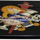 Marble Marquetry Top Coffee Table Pietradure Inlaid Mosaic Hallway Decor H2984