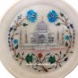 10 PCS Lot 7 " Marble Plate Taj Mahal Art Inlay Pietra Dura Home Art Decor Gifts
