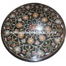 Marble Top Side Coffee Table Top Rare Inlay Mosaic Home Art Decor Furniture H910
