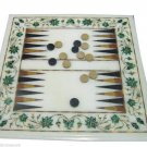 15"x15" Marble Coffee Tables Top Malachite Pietra Dura Backgammon Board Game Art 15"x15" Marble Coffee Tables Top Malachite Pietra Dura Backgammon Board Game Art