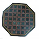 17" Black Marble Coffee Table Top Handmade Chess Design Marquetry Arts Decor New 17" Black Marble Coffee Table Top Handmade Chess Design Marquetry Arts Decor New