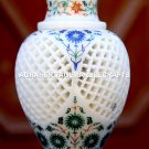 Modern Marble Flower Jar Mosaic Inlay Marquetry Collectible Halloween Gift H1960 Modern Marble Flower Jar Mosaic Inlay Marquetry Collectible Halloween Gift H1960