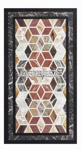 Marble Living Room Table Micro Mosaic Inlay Rare Stone Hallway Arts Decor H3952