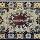Antique Rare Marble Dining Table Top Marquetry Inlay Stone Occasion Decor H3874