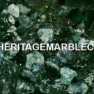 Marble Outdoor & Gardening Table Green Moss Agate Inlaid Stones Arts Decor H5611