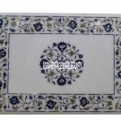 36"x48" Marble Exclusive Table Top Lapis Marquetry Inlay Living Room Decor Gifts